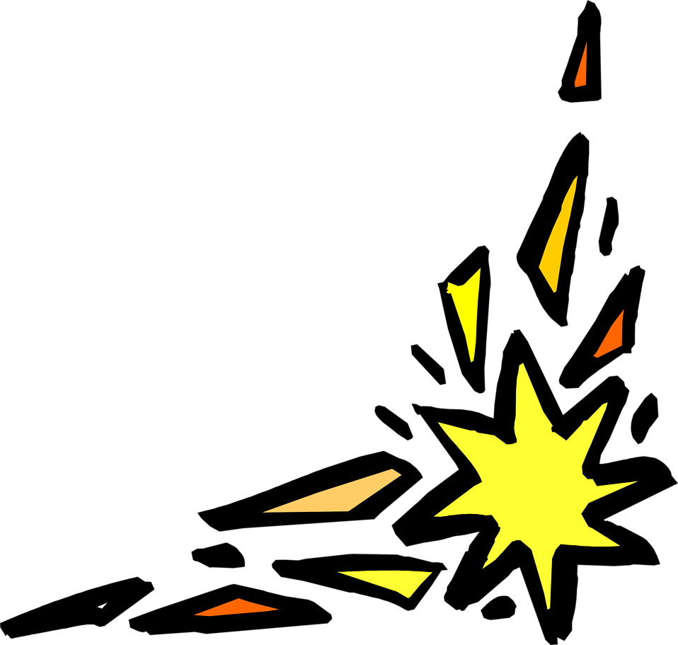 Comic Book Explosion Illustration PNG