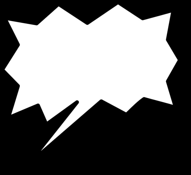 Comic Book Speech Bubble Vector PNG