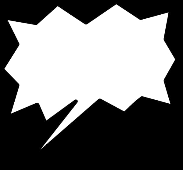 Comic Book Style Speech Bubble PNG