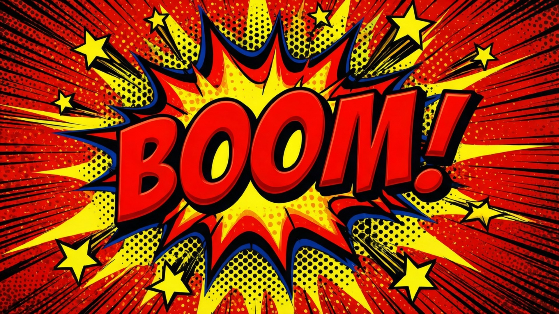 Comic Boom Explosion Wallpaper