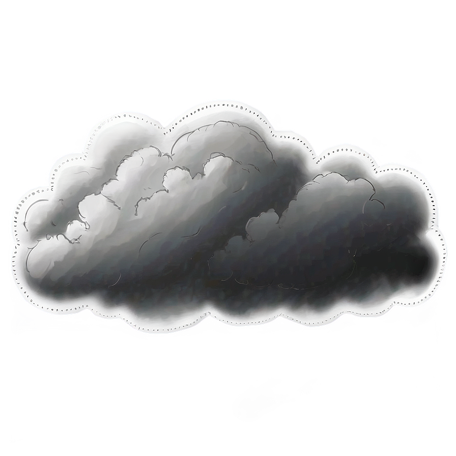 Comic Cloud B PNG