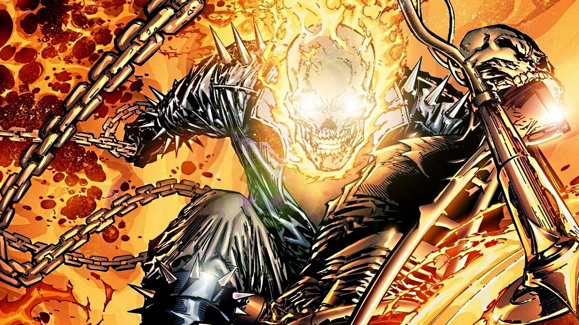 Comic Ghost Rider Hd Background