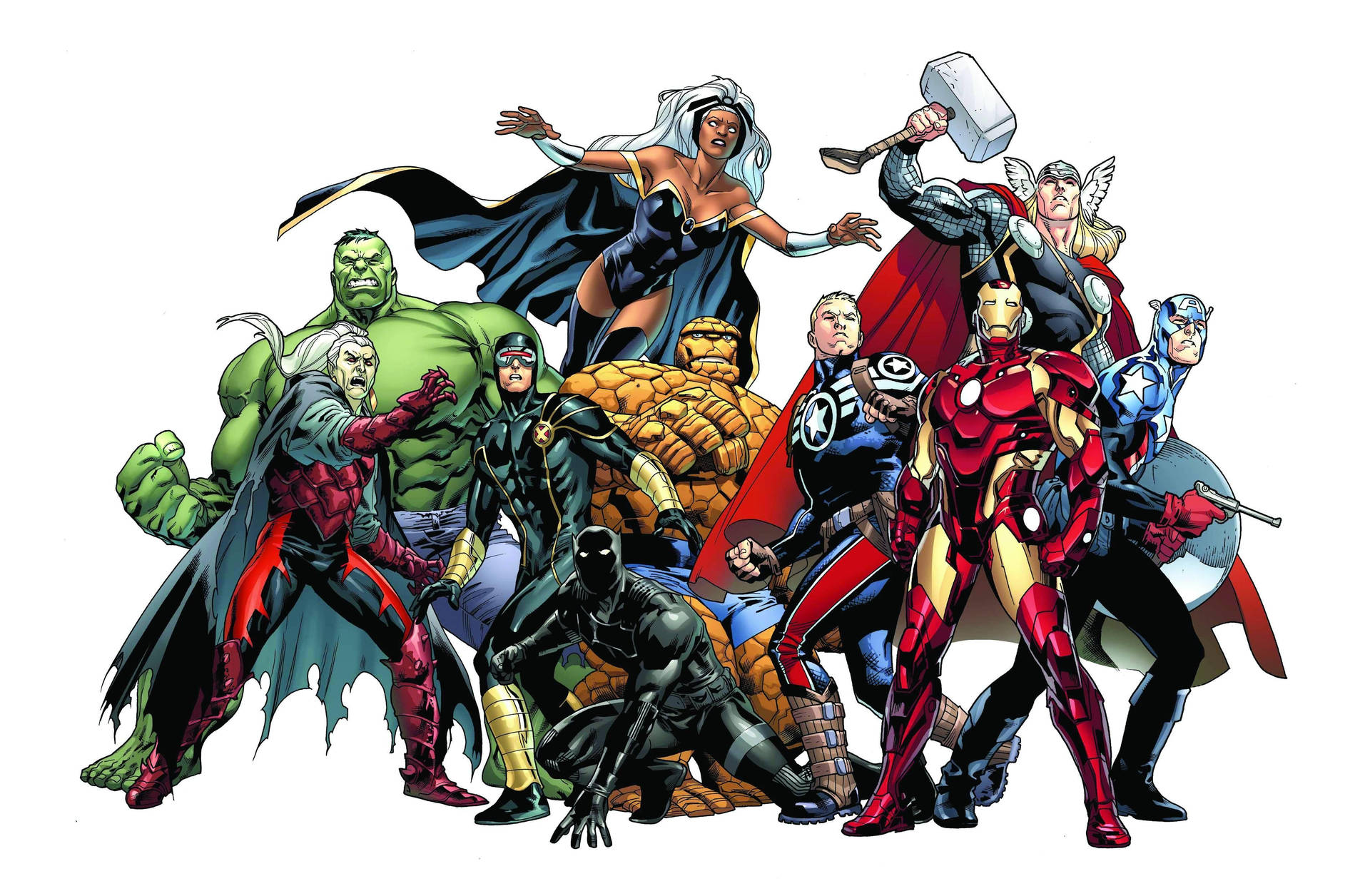 Comicmarvel Superhelden Kunst Wallpaper