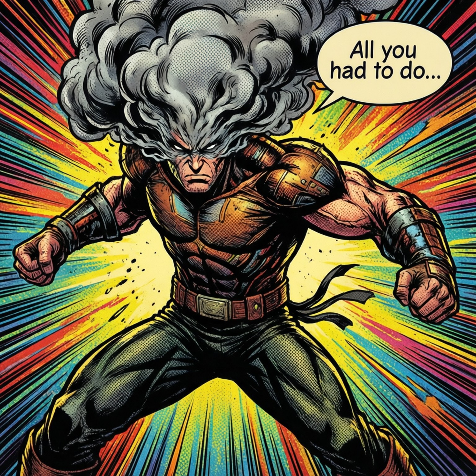 Comic Smoke Bakgrunner