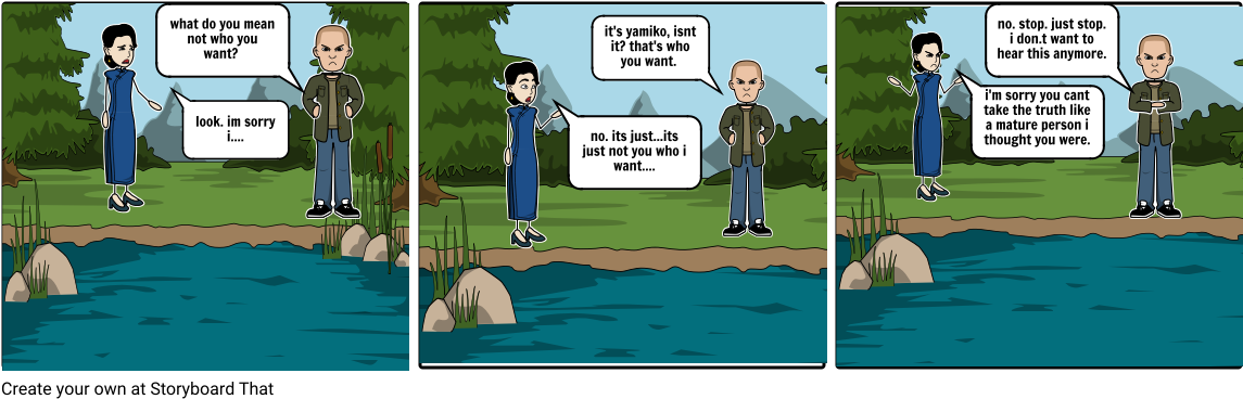 Comic Strip Conversationbythe Lake PNG