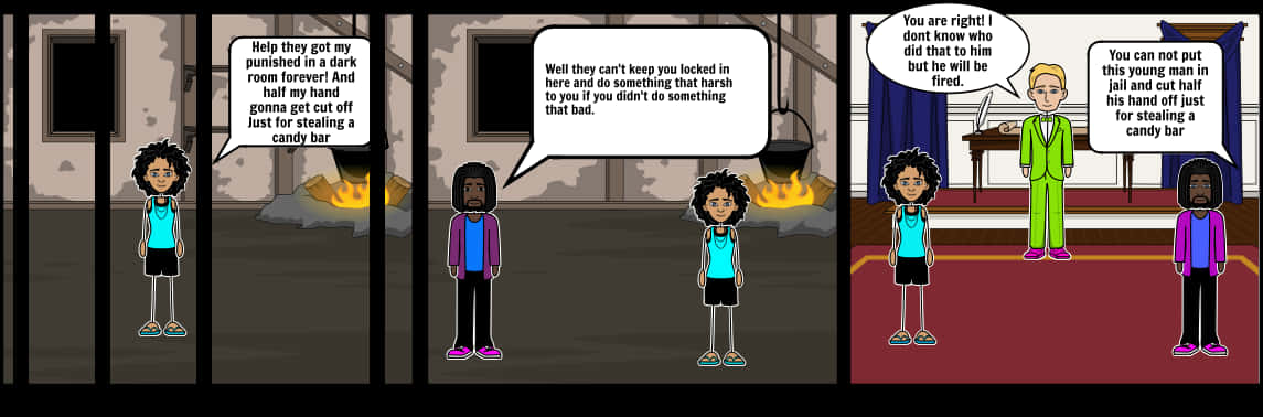 Comic Strip Dialogueon Justiceand Punishment PNG