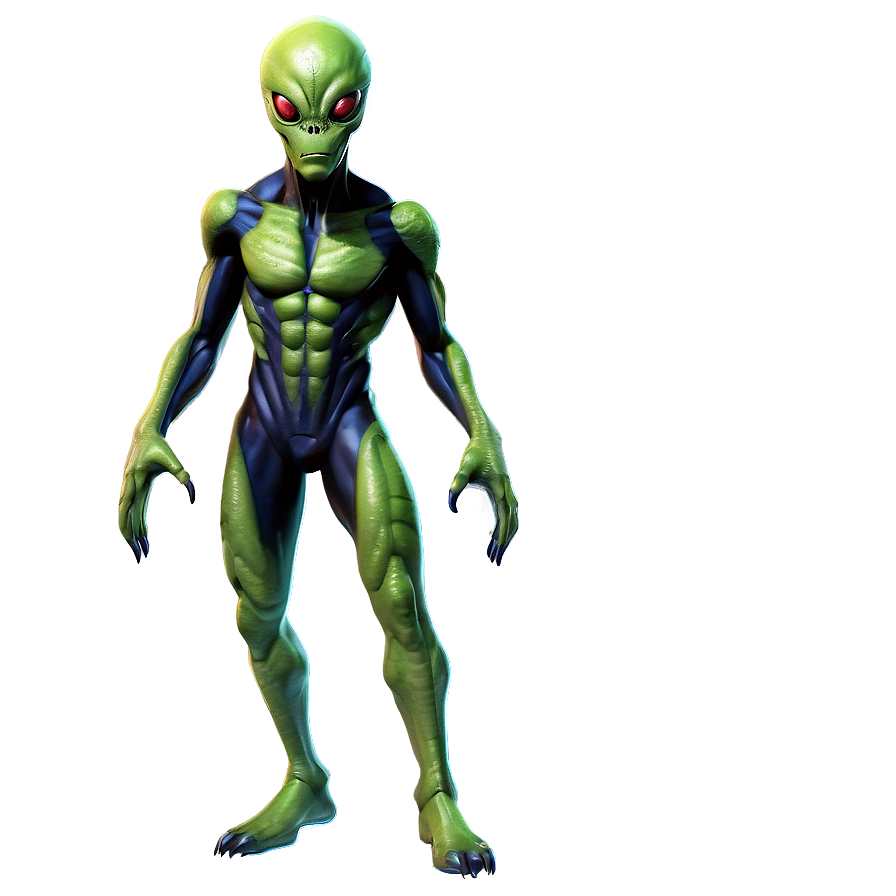 Comic Style Alien Png Tuy PNG