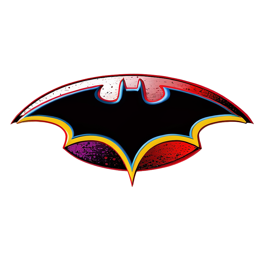 Comic Style Batman Logo Png Isk38 PNG