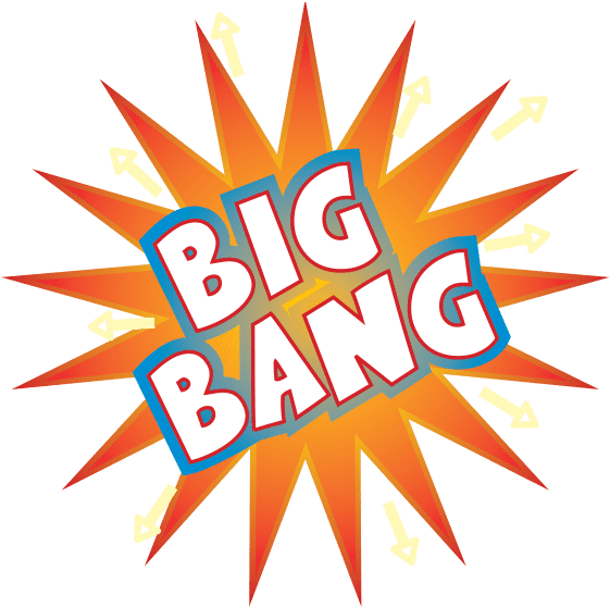 Comic Style Big Bang Explosion PNG