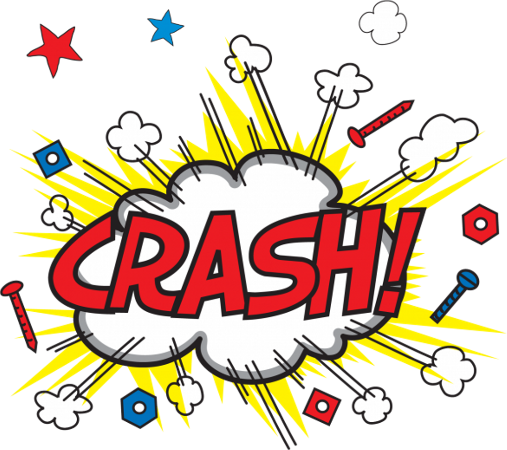 Comic Style Crash Explosion PNG