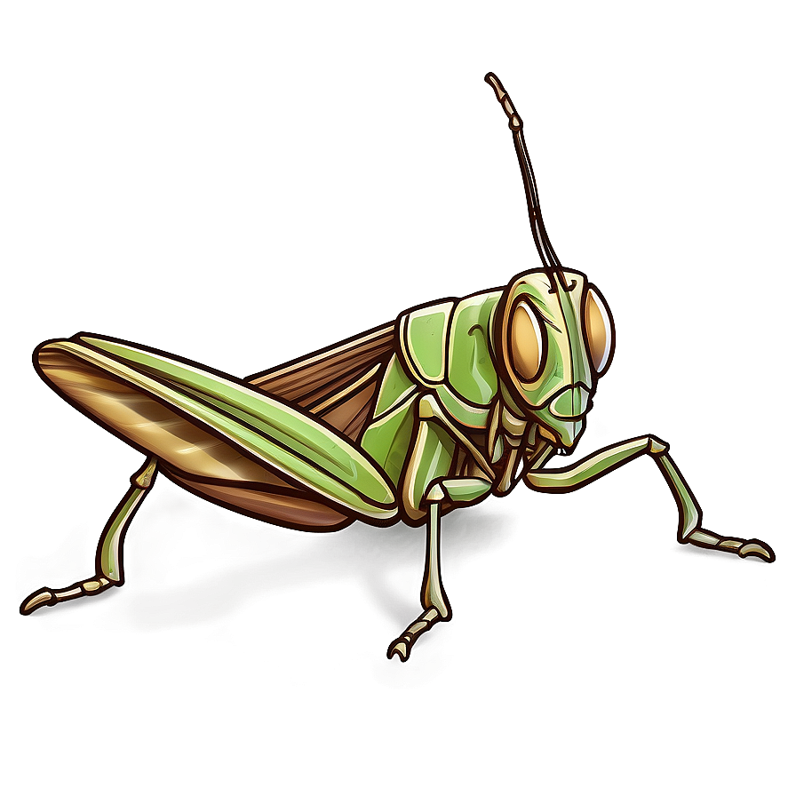 Comic Style Grasshopper Png Fci80 PNG