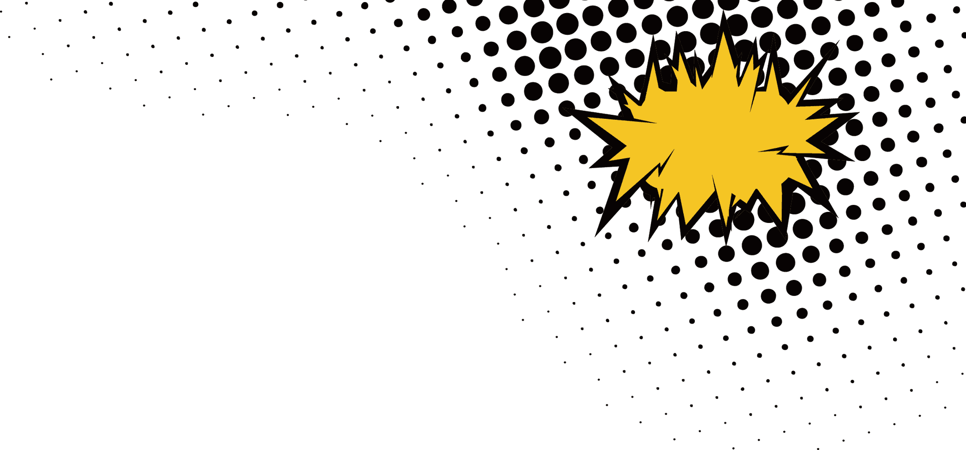 Comic Style Halftone Explosion PNG