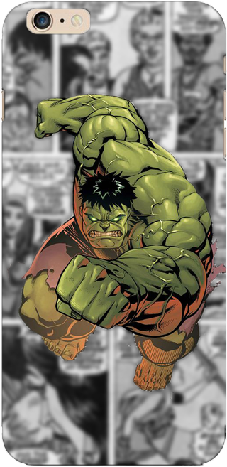 Comic Style Hulk Phone Case PNG