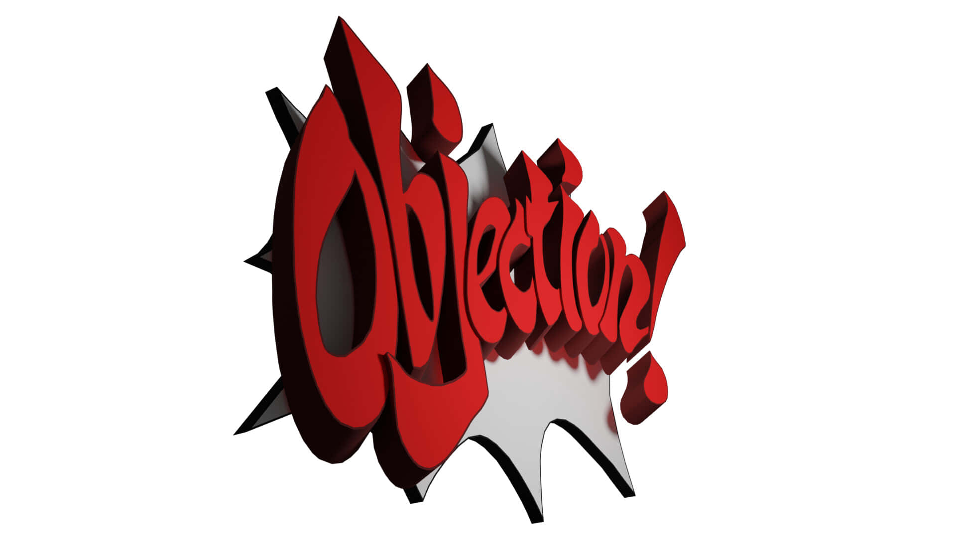 Comic Style Objection Text Wallpaper