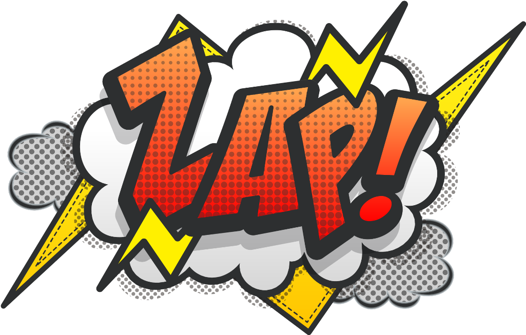 Comic Style Zap Word Cloud PNG