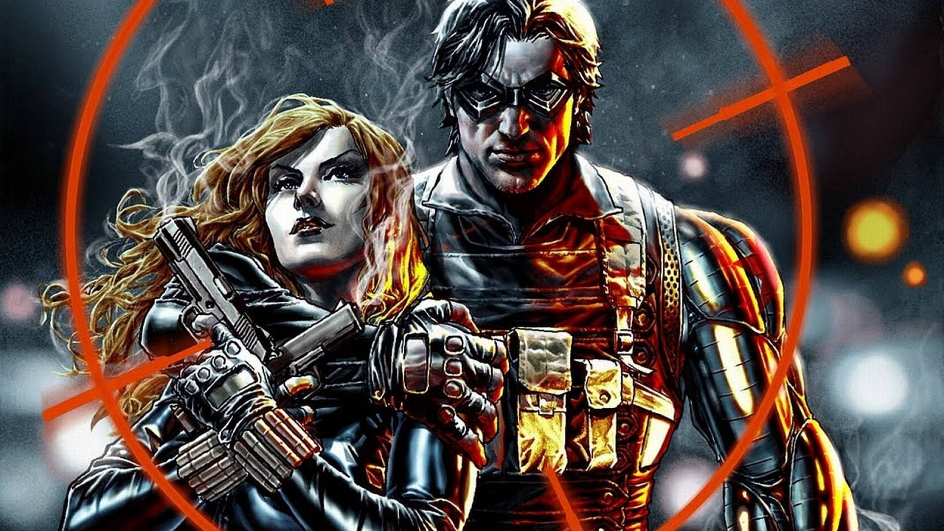 Comic Winter Soldier And Black Widow