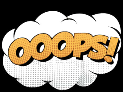 Download Comic_ Oops_ Cloud_ Callout | Wallpapers.com