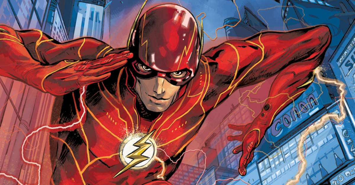 Comics Flash Running Fast Background