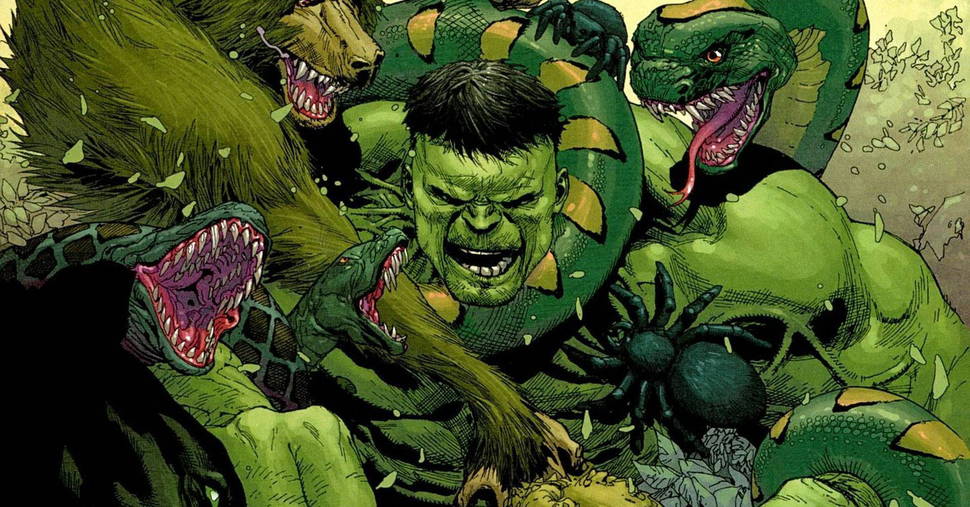 Comics Hulk Vs. Wild Beasts Background