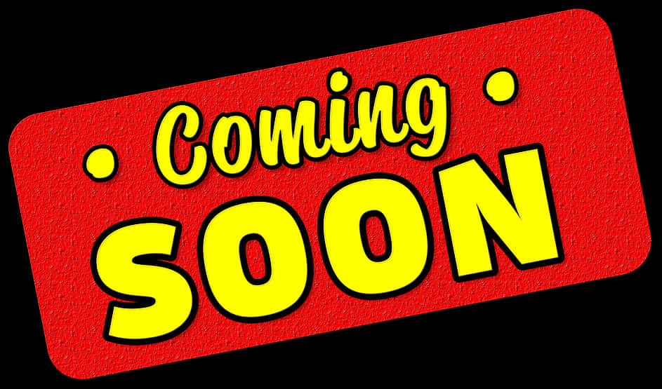 Coming Soon Announcement Banner PNG