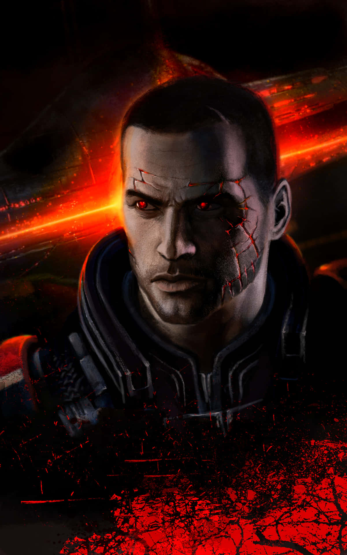 Commander Shepard ready for action Wallpaper