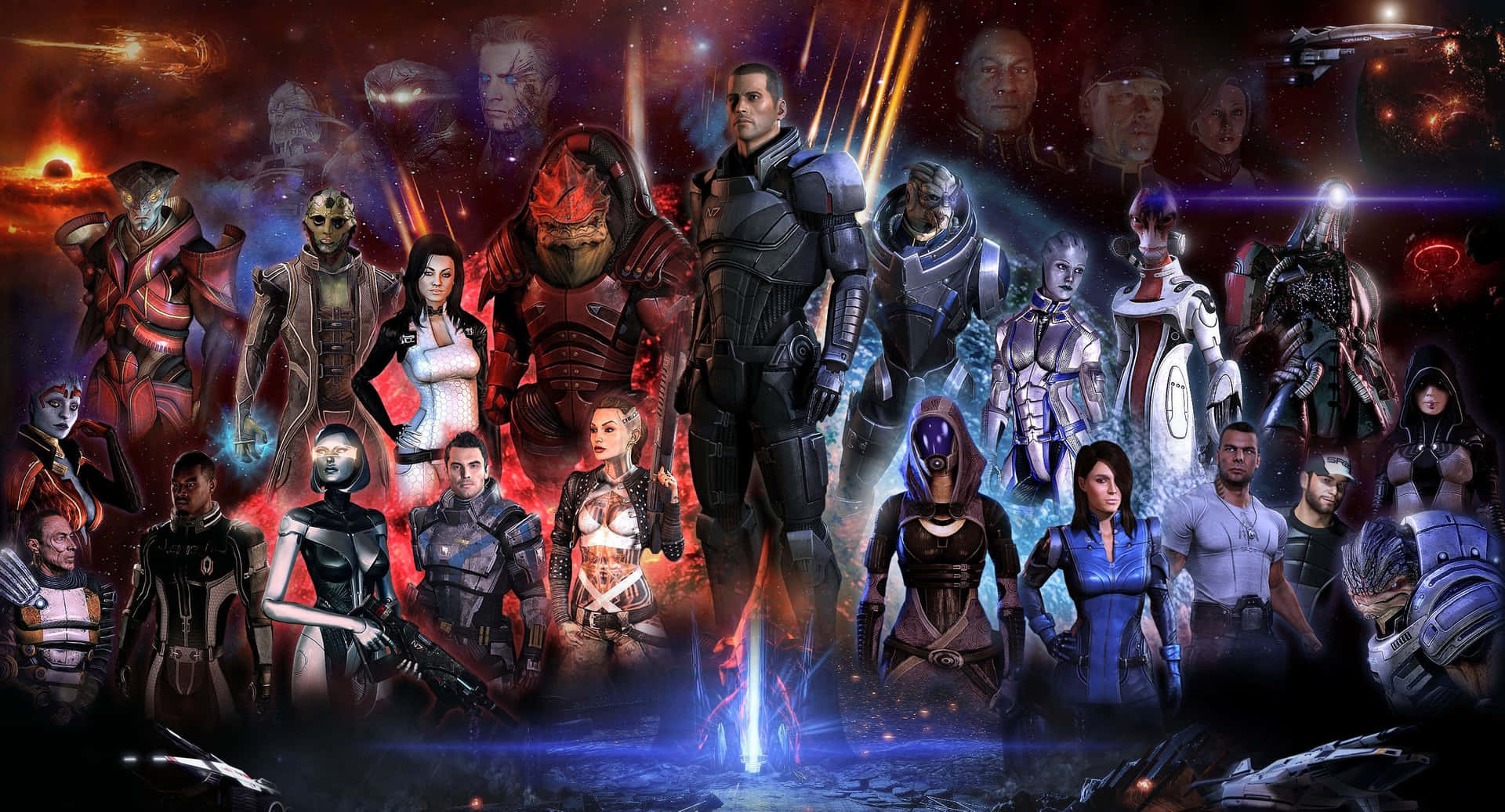 Commander Shepard In Mass Effect Paragon Lost Wallpaper