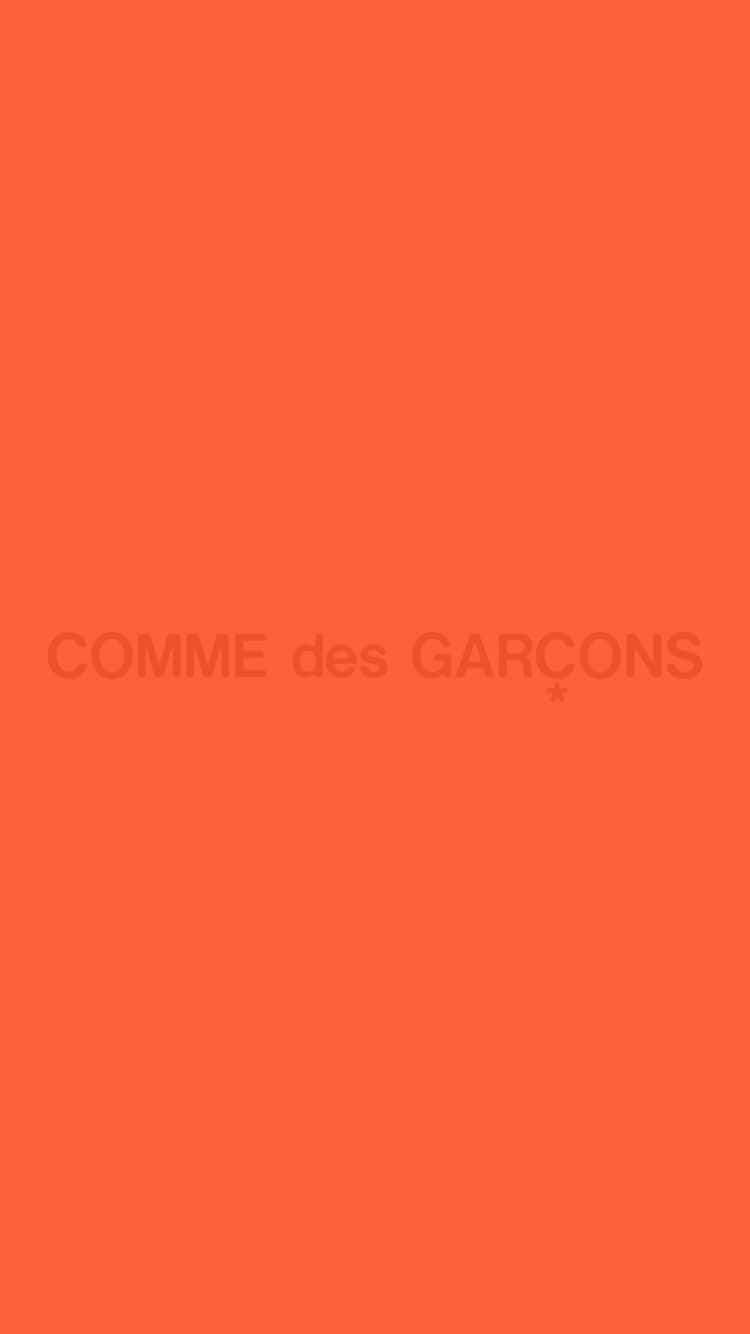 Comme Des Garçons Bright Orange Wallpaper