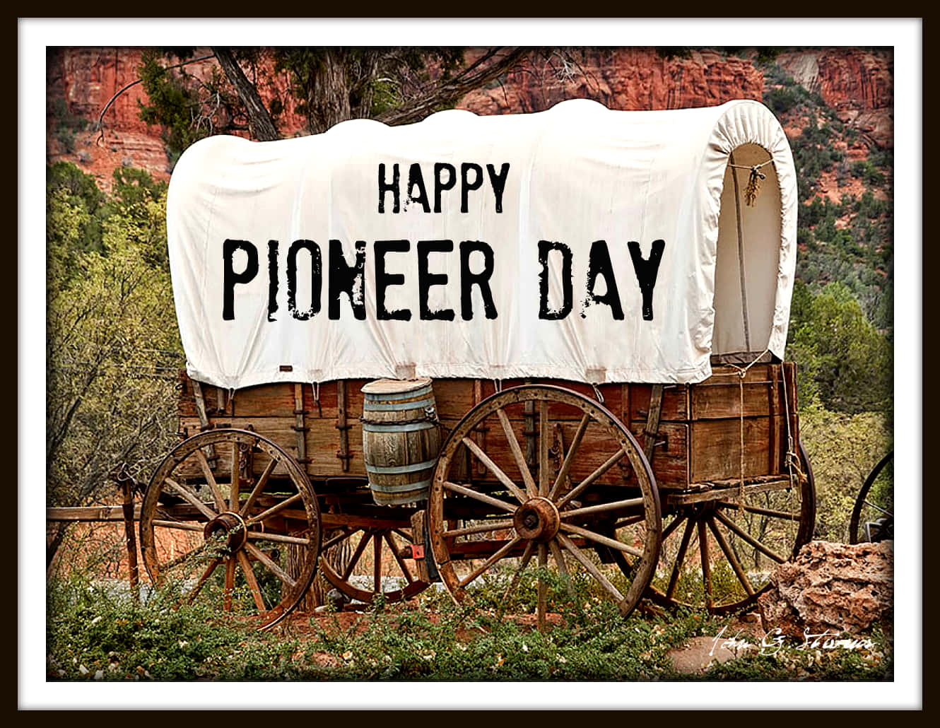 Commemorating Pioneer Day - A Journey Remembered Wallpaper