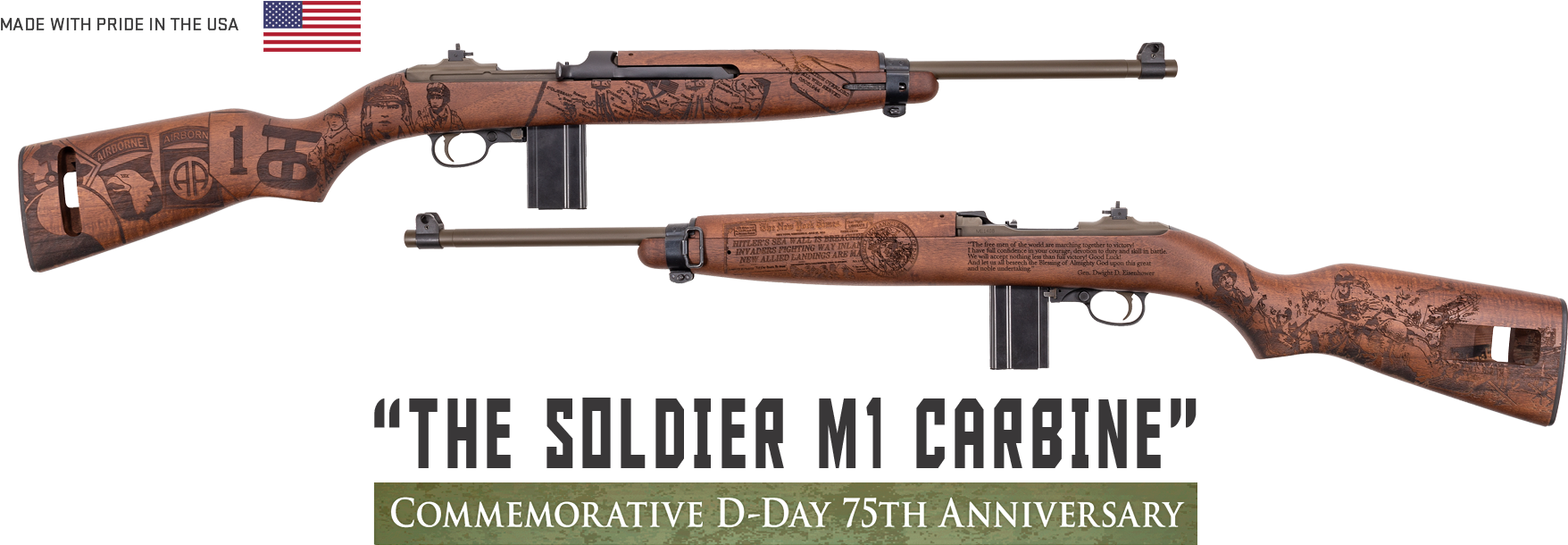 Commemorative D Day75th Anniversary M1 Carbine PNG