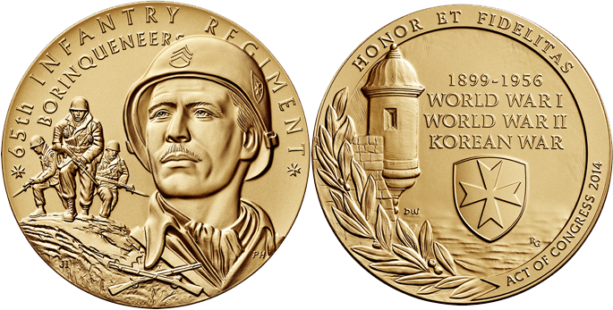Commemorative65th Infantry Regiment Medal PNG