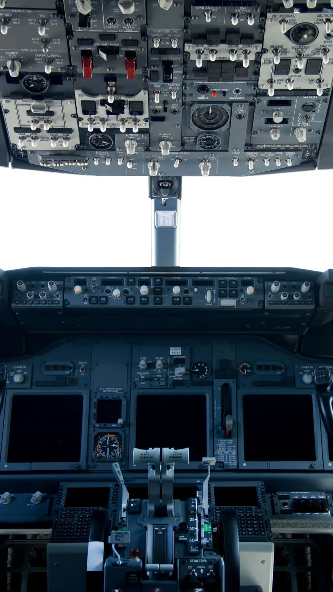 Commercial Airplane Cockpit View Wallpaper