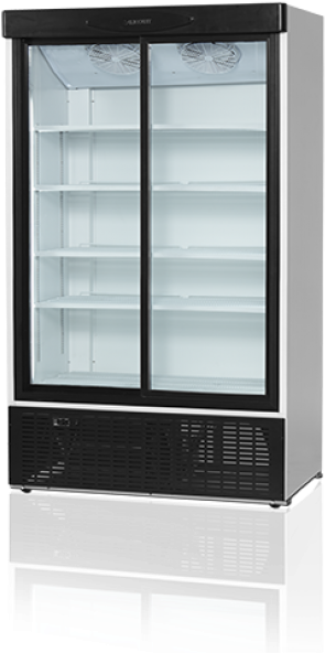 Commercial Glass Door Refrigerator PNG