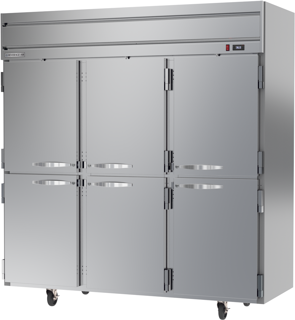 Commercial Stainless Steel Refrigerator PNG