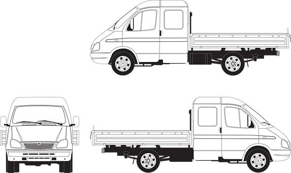 Commercial Vehicle Outlines PNG