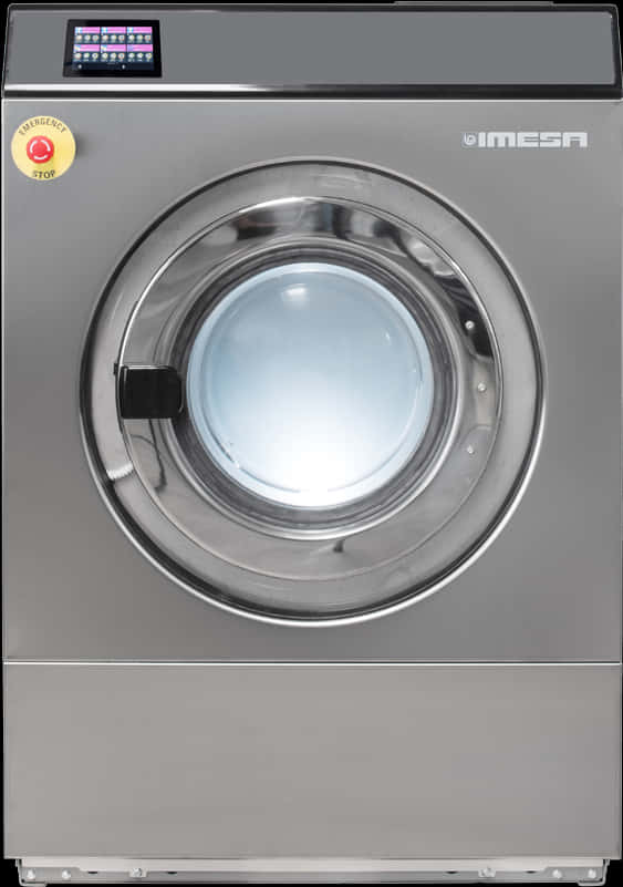 Commercial Washing Machine Front View PNG