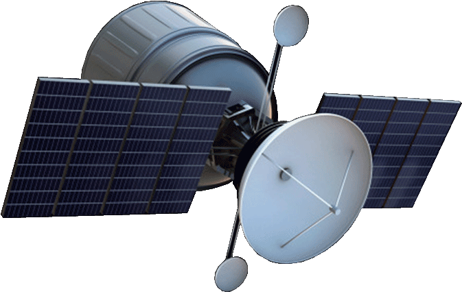 Communications Satellite Isolated PNG