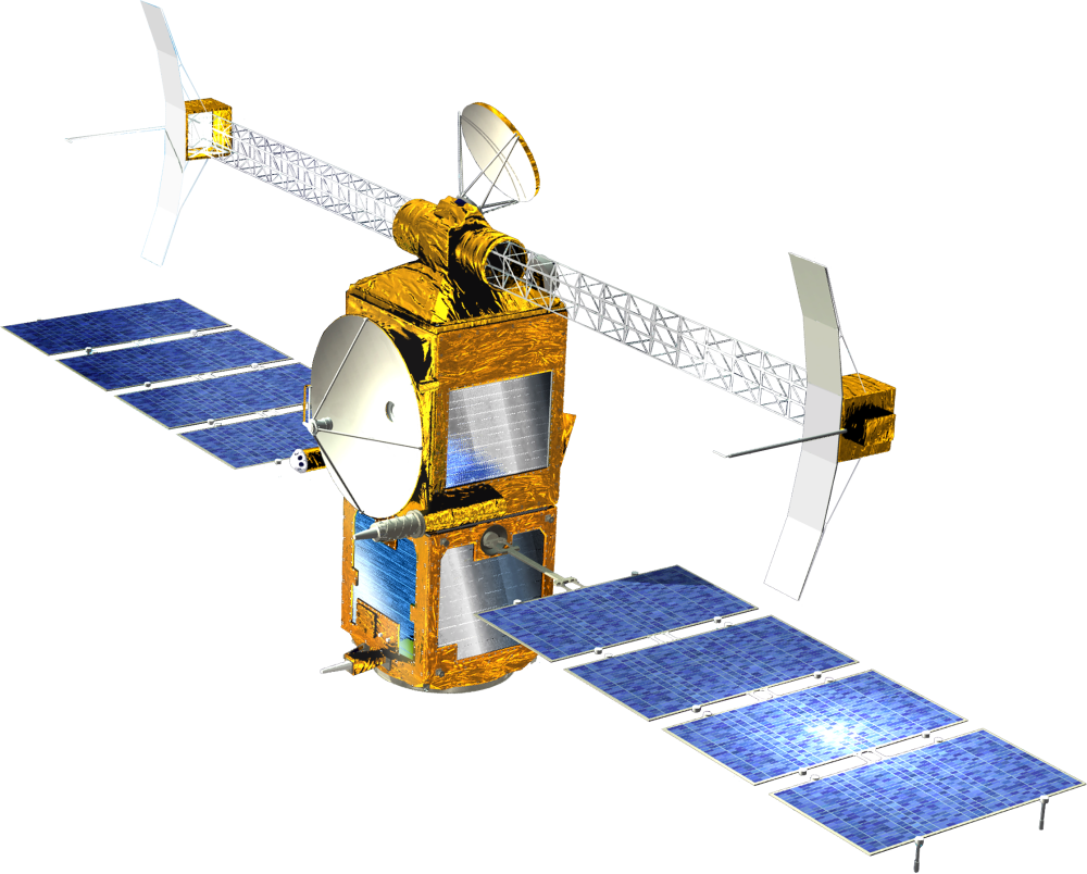 Communications Satellite Rendering PNG