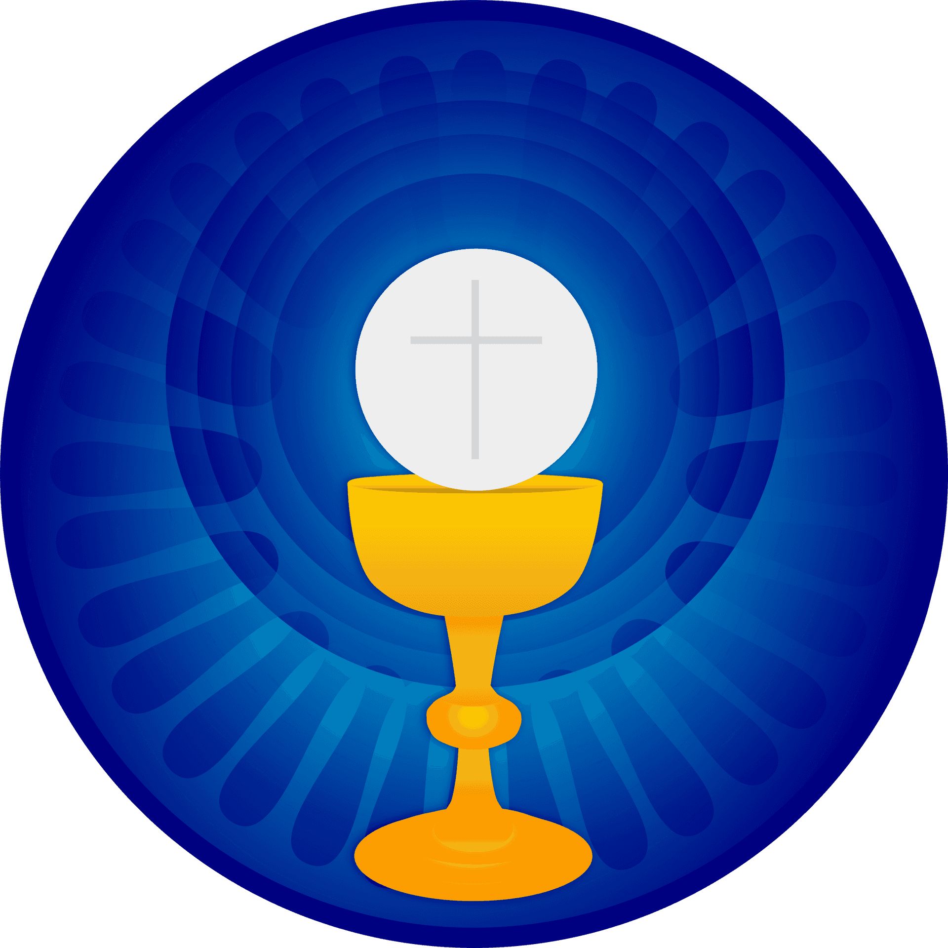 Communion Chaliceand Host Graphic PNG