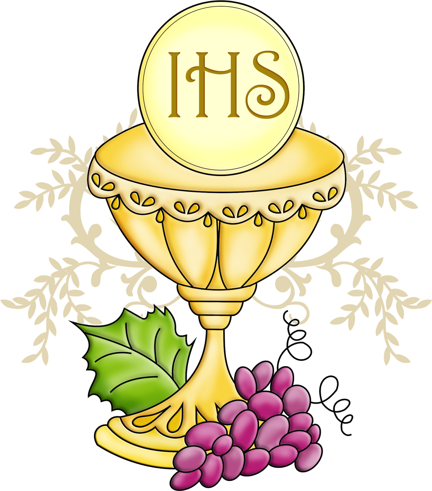 Communion Chaliceand Host Illustration PNG