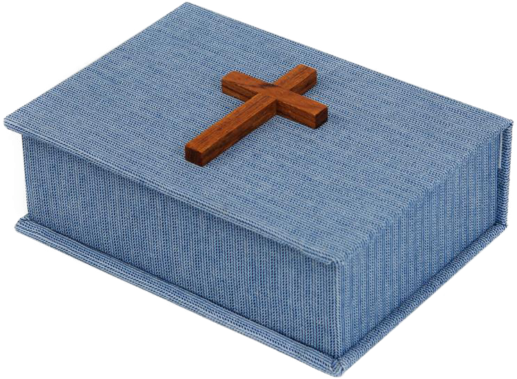 Communion Wafer Boxwith Cross PNG