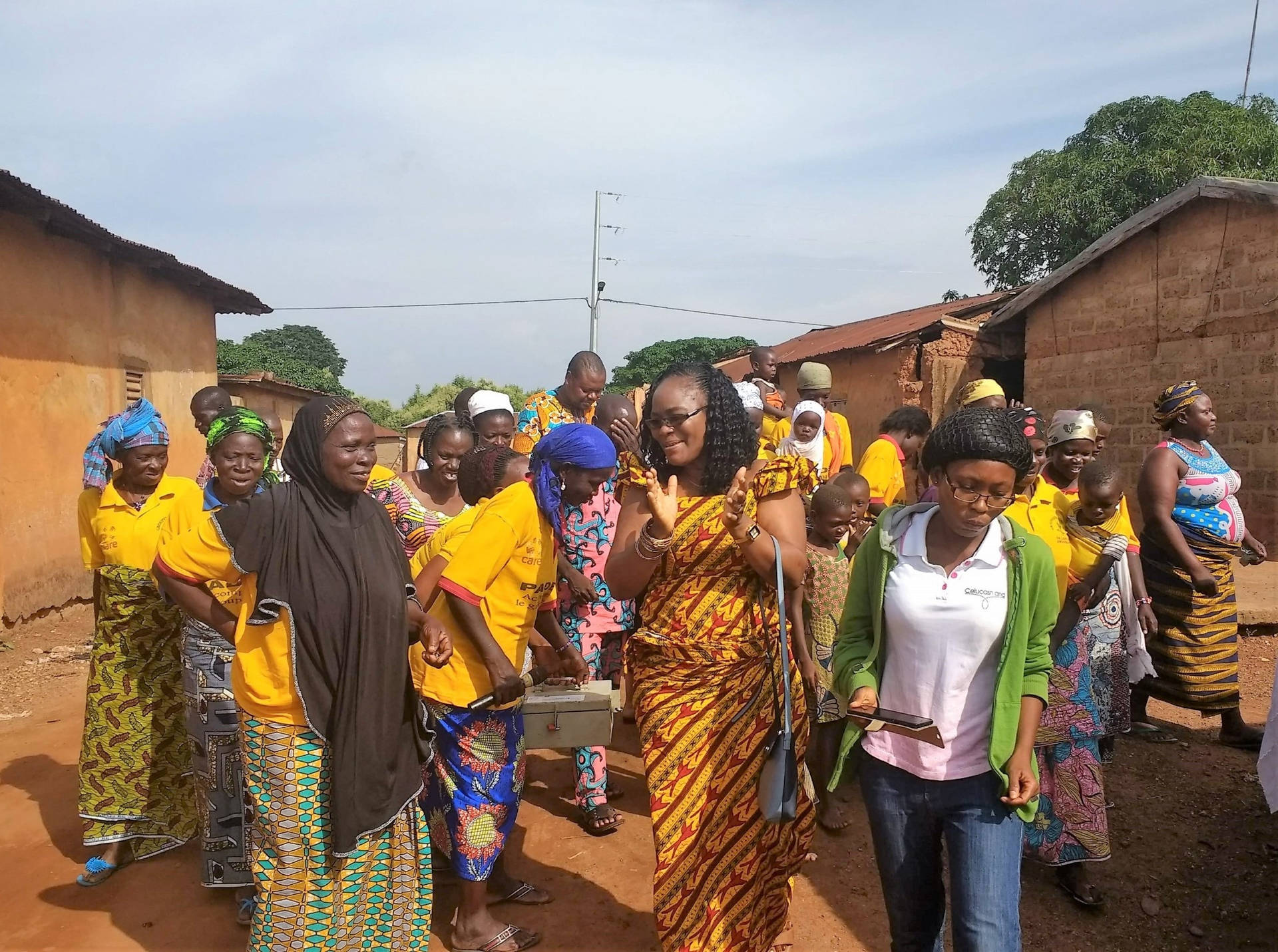 Community Affair In Benin Background