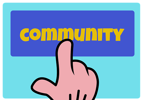 Community Button Press PNG