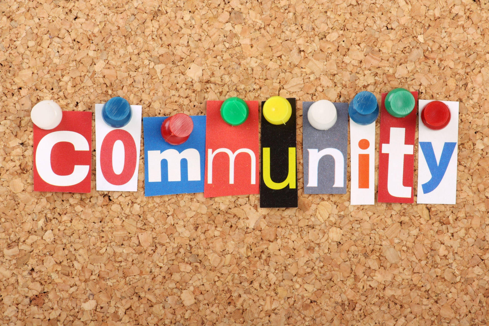 Community Cork Board Background