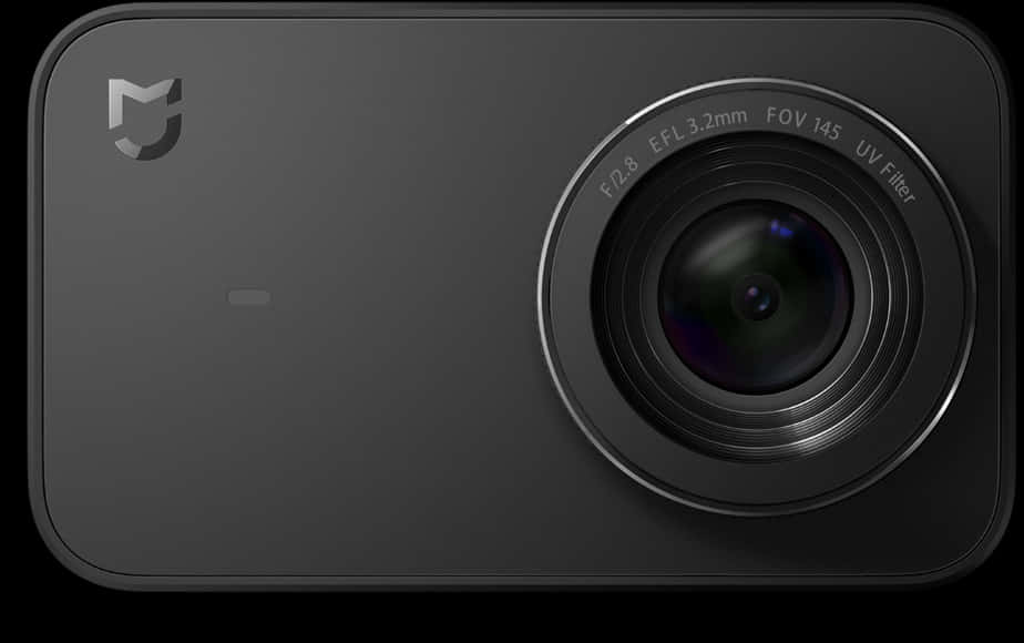 Compact Action Camera Top View PNG