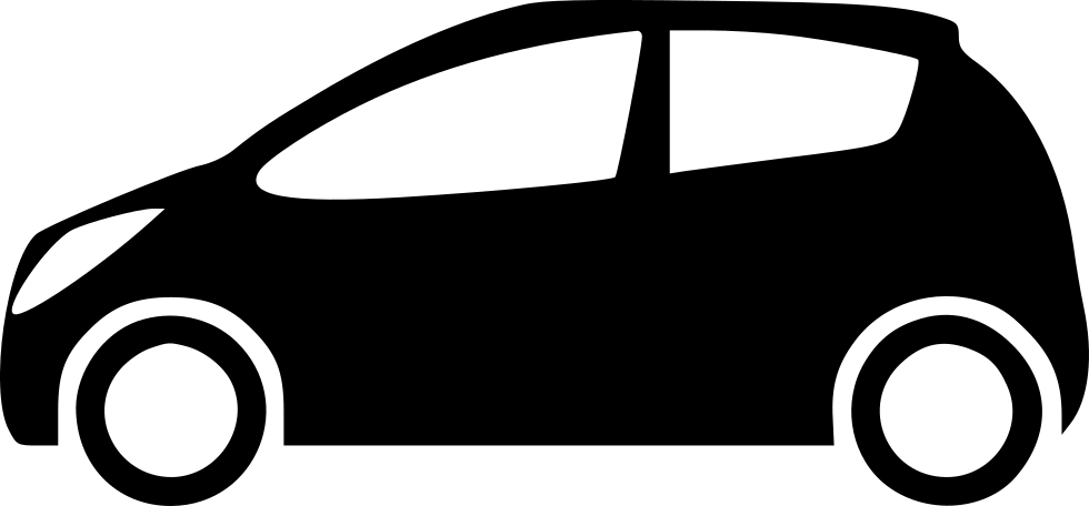 Compact Car Silhouette Graphic PNG