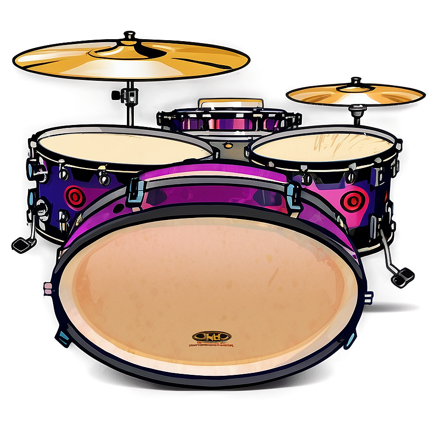 Compact Drum Kit Design Png Gim17 PNG