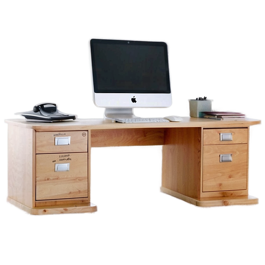 Compact Office Desk Png 06122024 PNG