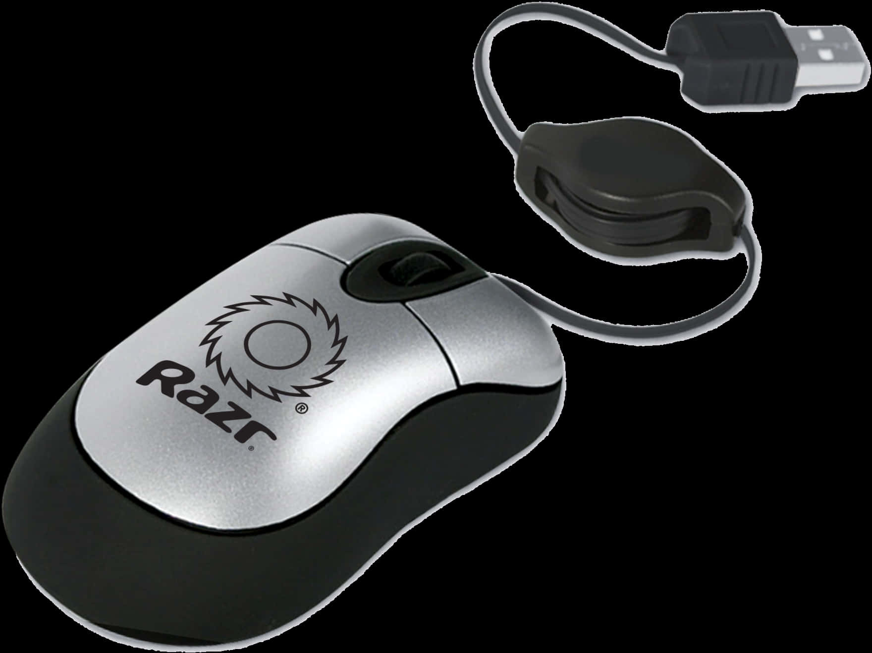 Compact Retractable U S B Mouse PNG