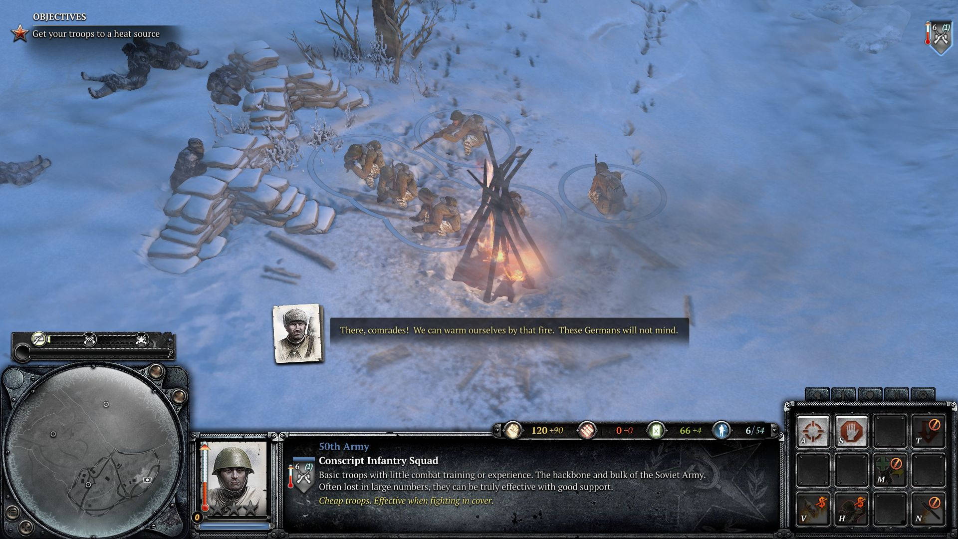 Company Of Heroes 2 50th Army Bonfire Live Tapet: Wallpaper