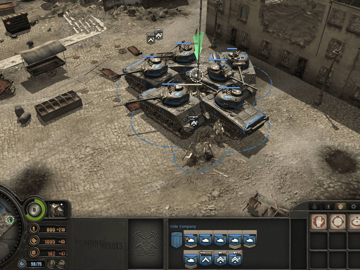 Company Of Heroes 2 Able Company Tapet Wallpaper